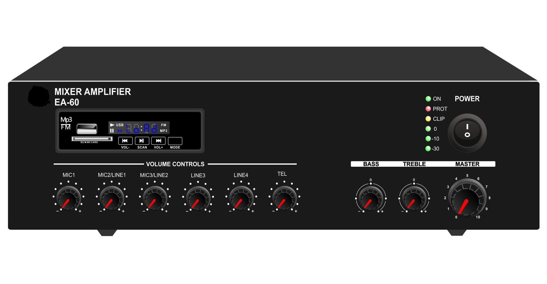 Микшер-усилитель CMX Audio EA-60 Black
