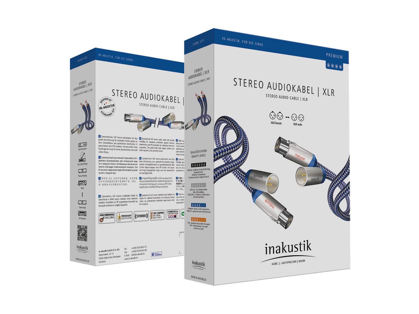 Міжблочний кабель Inakustik Premium Audio Stereo XLR 1,5m