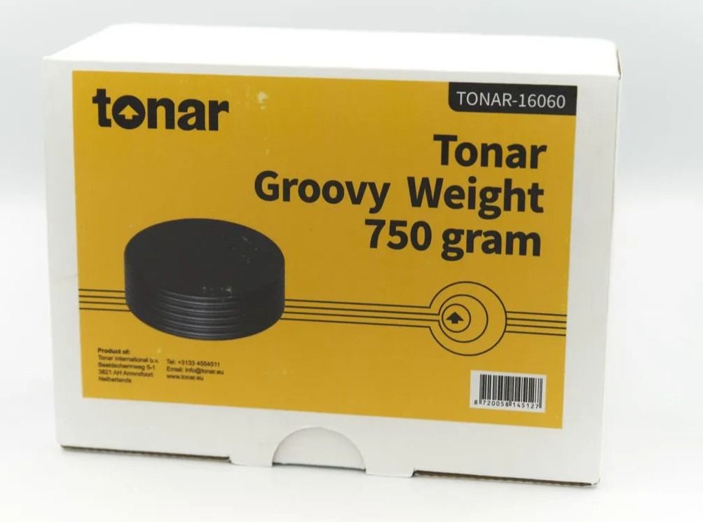 Клемп (притиск) для грамплатівок Tonar Groovy Weight (750 Grams) Black, art. 6060