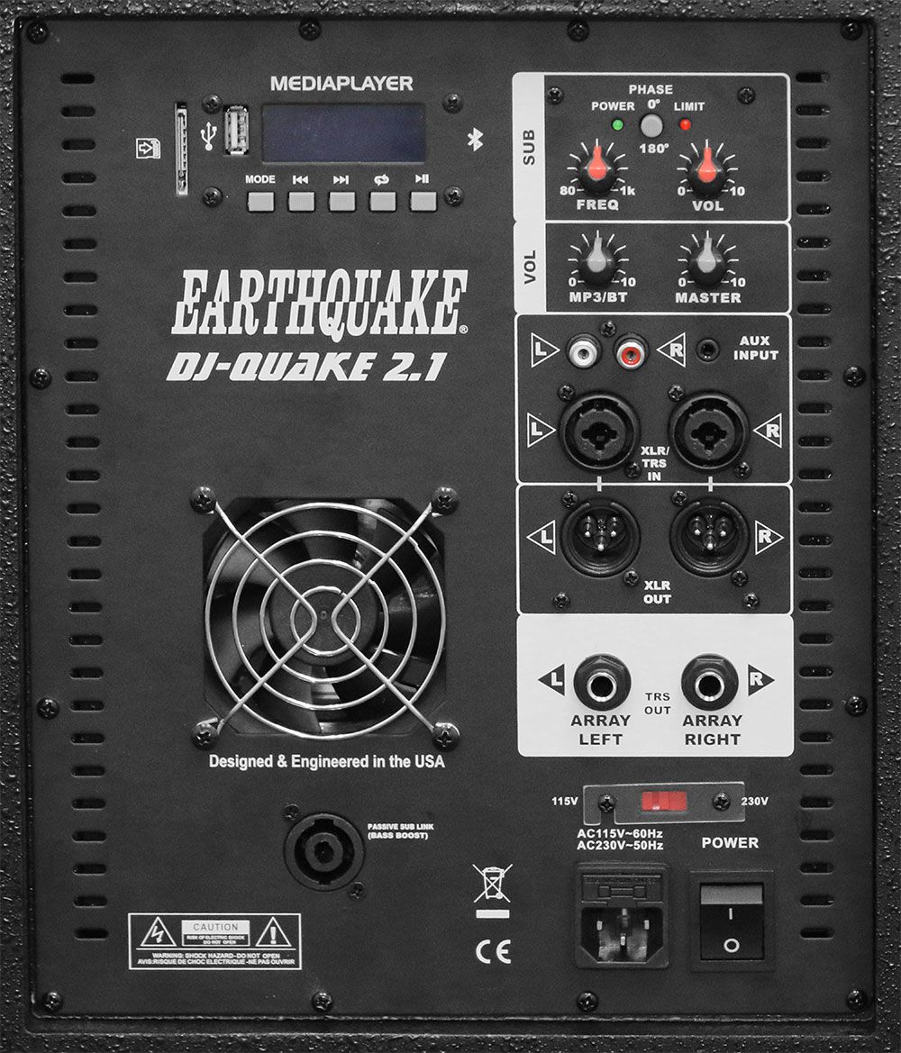 Портативна акустична система DJ-QUAKE 2.1 V2
