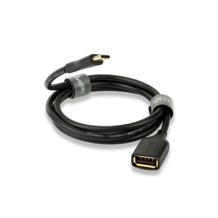 Кабель QED CONNECT USB C(M)-A(F) 0.15M (QE8191)