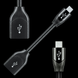 Перехідник AUDIOQUEST DRAGON TAIL Micro USB > USB A(F) ANDROID