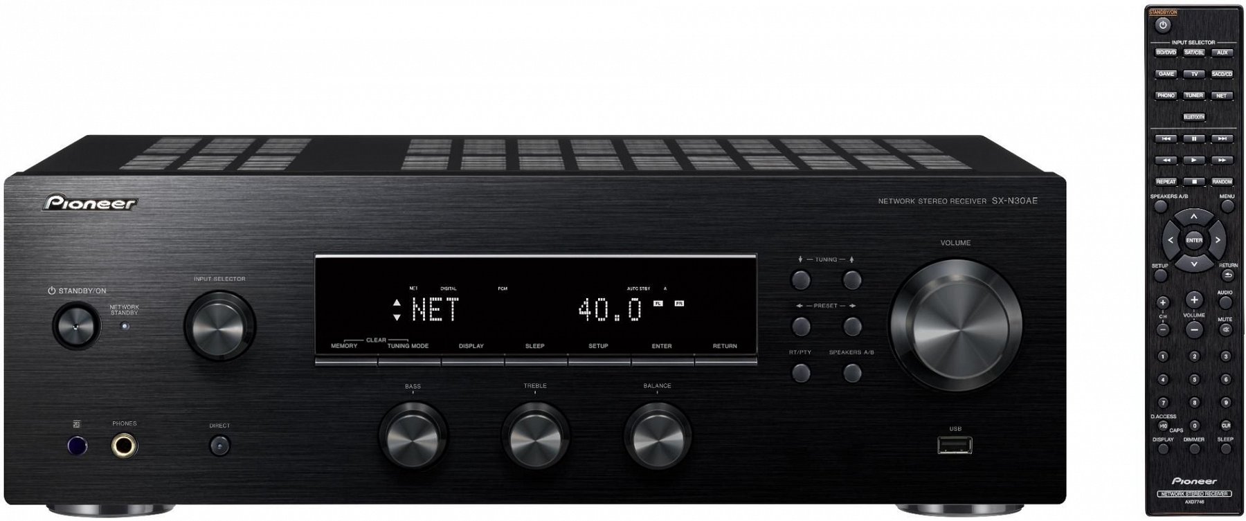 Мережевий аудіо-ресивер Pioneer SX-N30AE Black