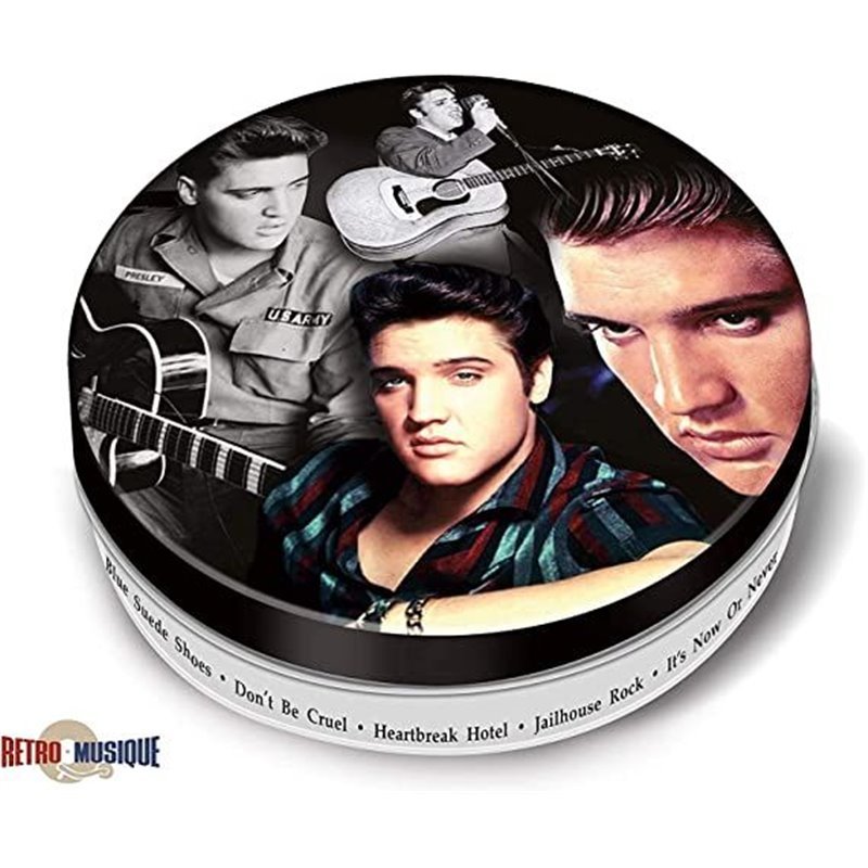 Набір підсклянників Retro Musique Elvis Presley - 8 Pieces Coaster Set With Real Vinyl Coasters