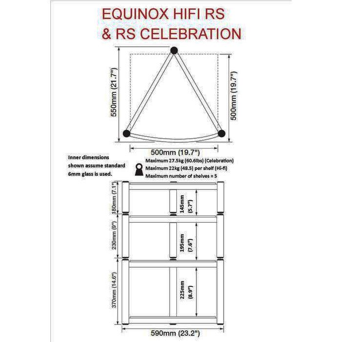 Стійка Atacama Equinox Hi Fi RS 4 shelf rack Black