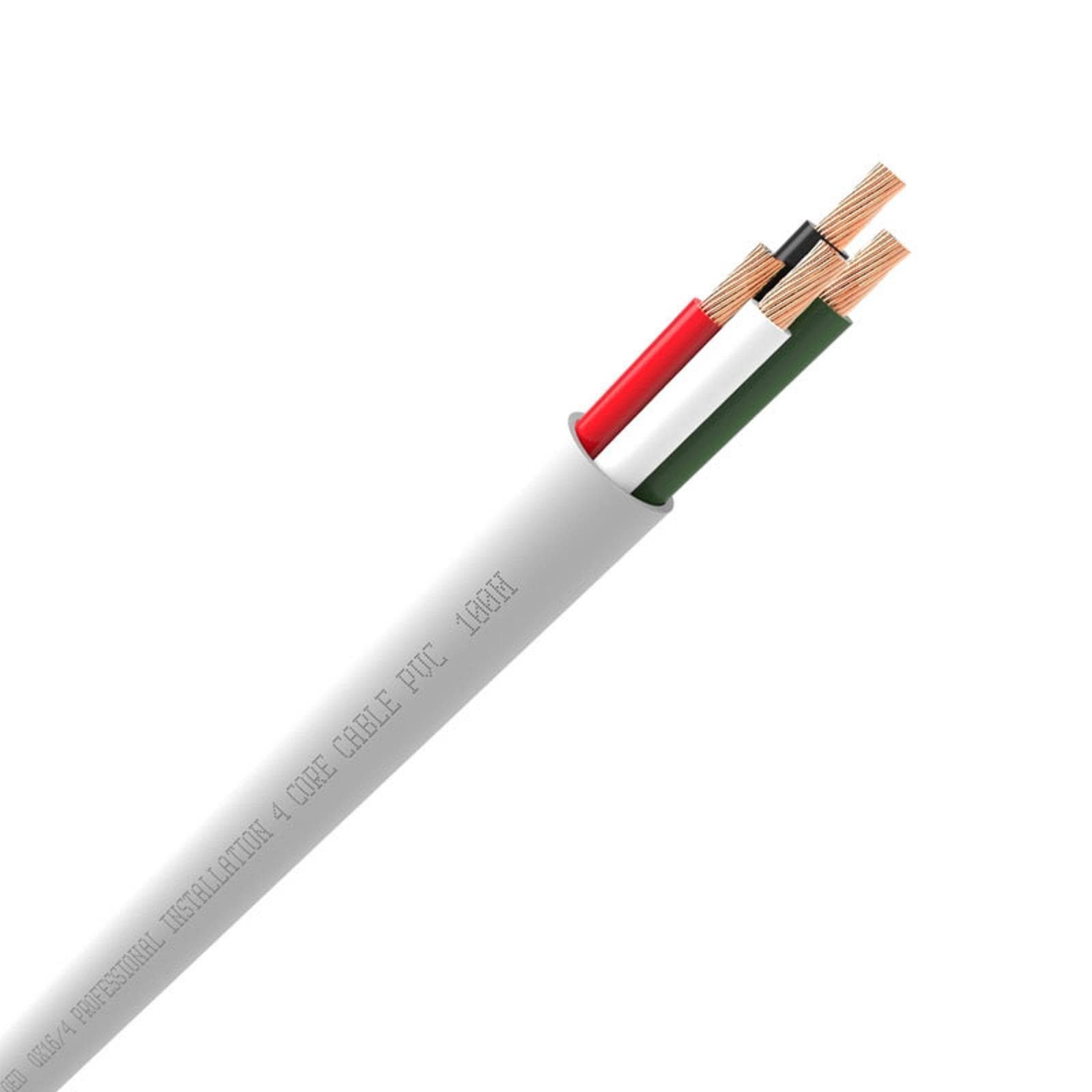 Акустический кабель QED QX16/4 White PVC Flame-RET (QE9047) 1 m