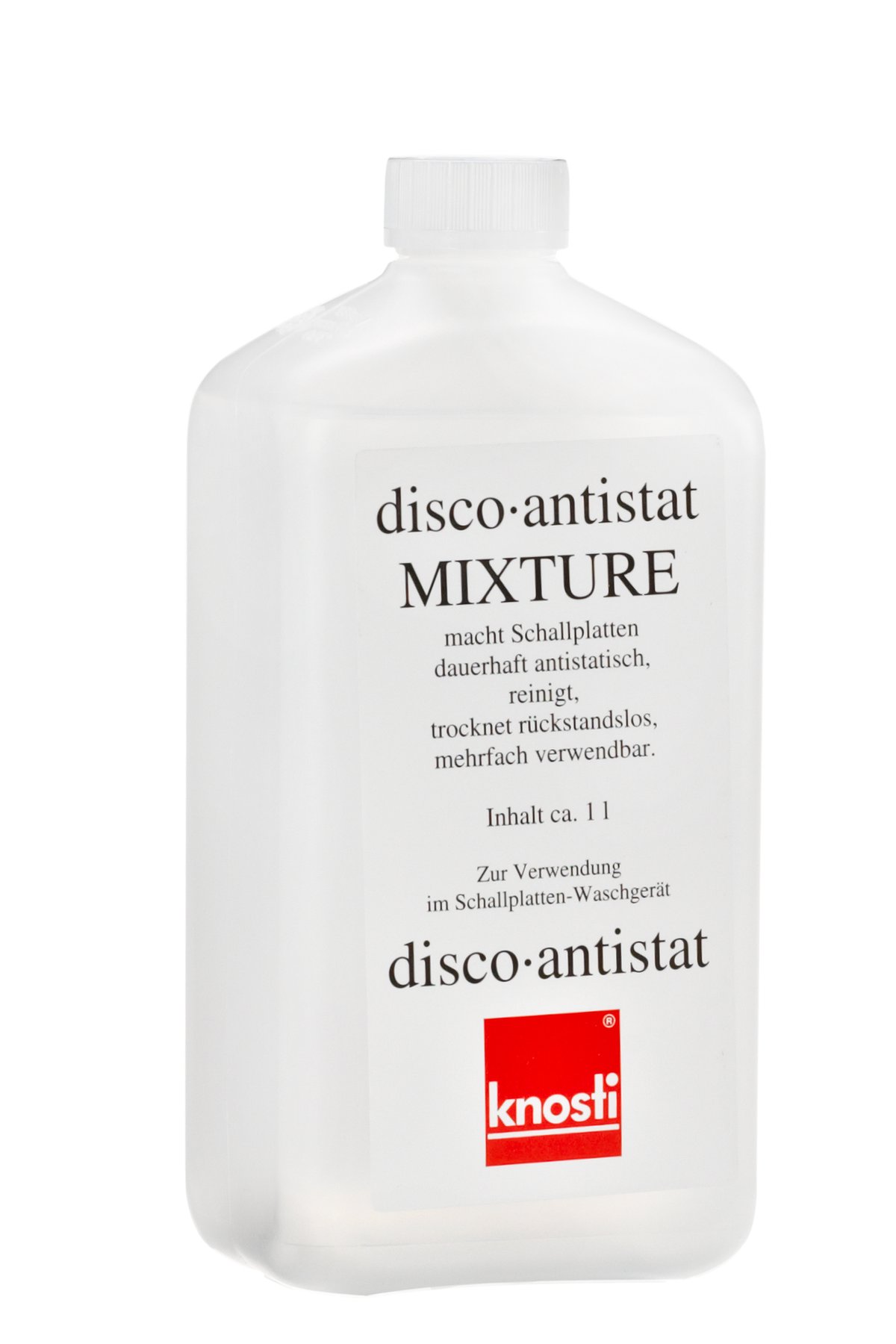 Рідина для миття вінілових грамплатівок KNOSTI Disco-Antistatic Mixture (1 лiтр), art. 3509