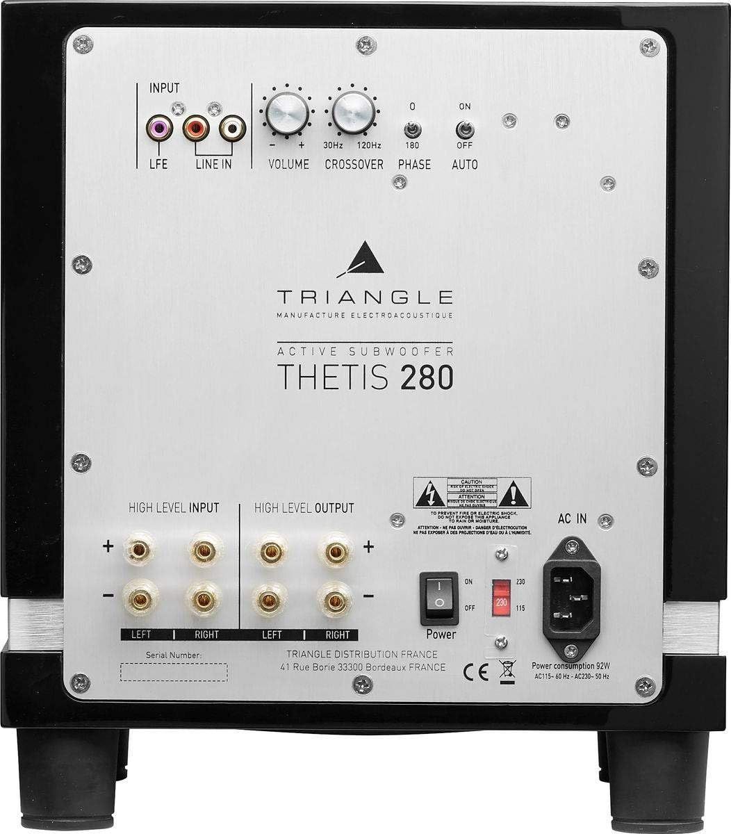 Сабвуфер Triangle Thetis 280 Black High Gloss