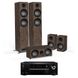 Домашний кинотеатр Onkyo TX-SR494 DAB Black+Jamo S 807 HCS Walnut