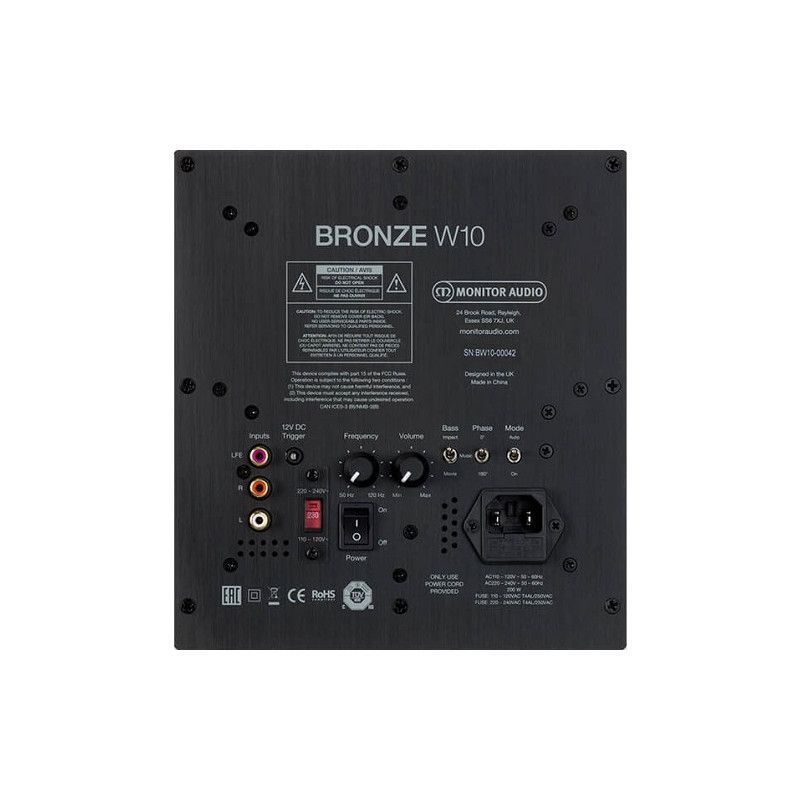 Сабвуфер MONITOR AUDIO Bronze W10 Walnut (6G)