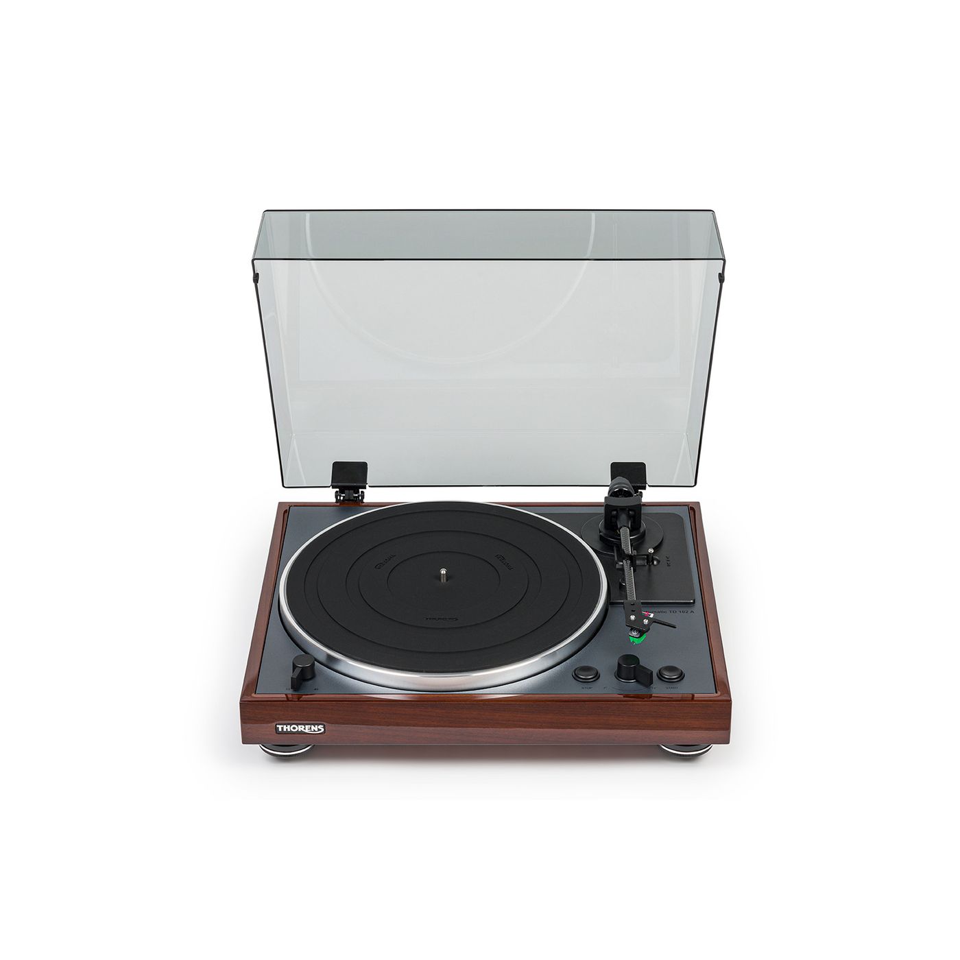 Проигрыватель винила Thorens TD 102 A High gloss Walnut(Full Automatic, Phono, AT-VM95E)