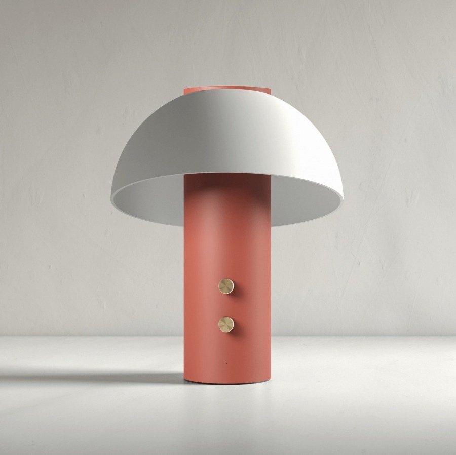 Настольная лампа со встроенным динамиком Jaune Fabrique Piccolo Speaker Terracotta