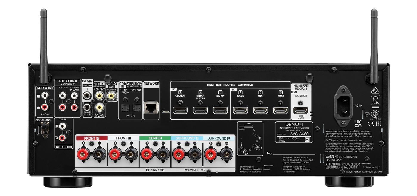 AV Ресивер Denon AVC-S660H Black