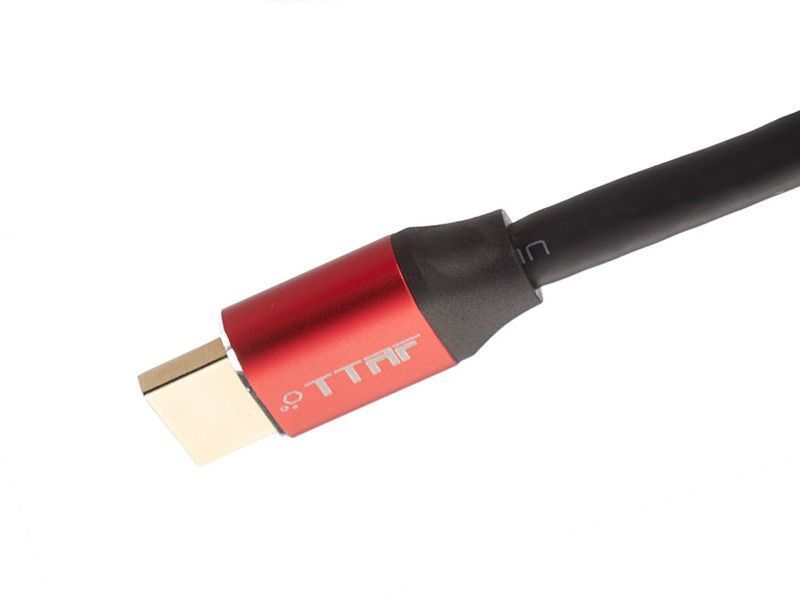 HDMI кабель TTAF HDMI 2.1 Cable Red 24K Gold 0.75m