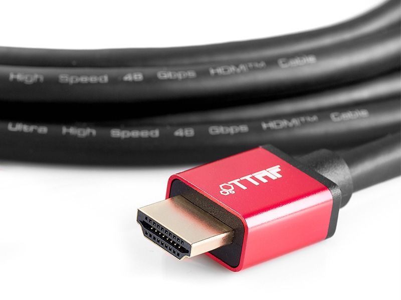 HDMI кабель TTAF HDMI 2.1 Cable Red 24K Gold 0.75m