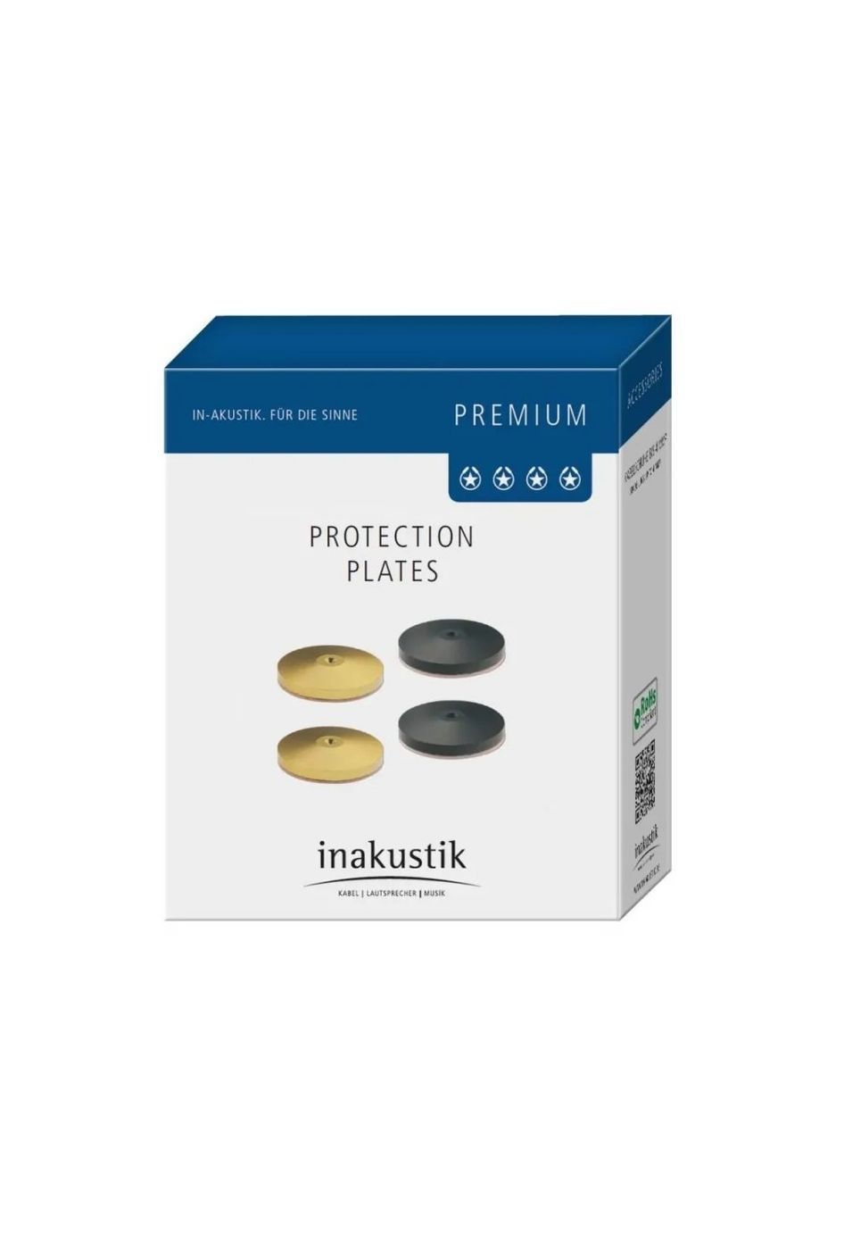 Диски під шипи Inakustik Premium Pic Plate Black VPE 100 Set 4