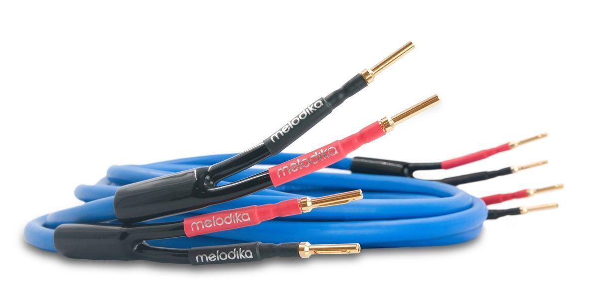 Акустичний кабель Melodika Sky Blue SBSC4020 Speaker cable OFC 4N 2x4mm2 2m