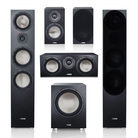 Комплект акустики 5.1 Canton GLE 90 + GLE 20 + GLE 50 Center + Power Sub 12 Black