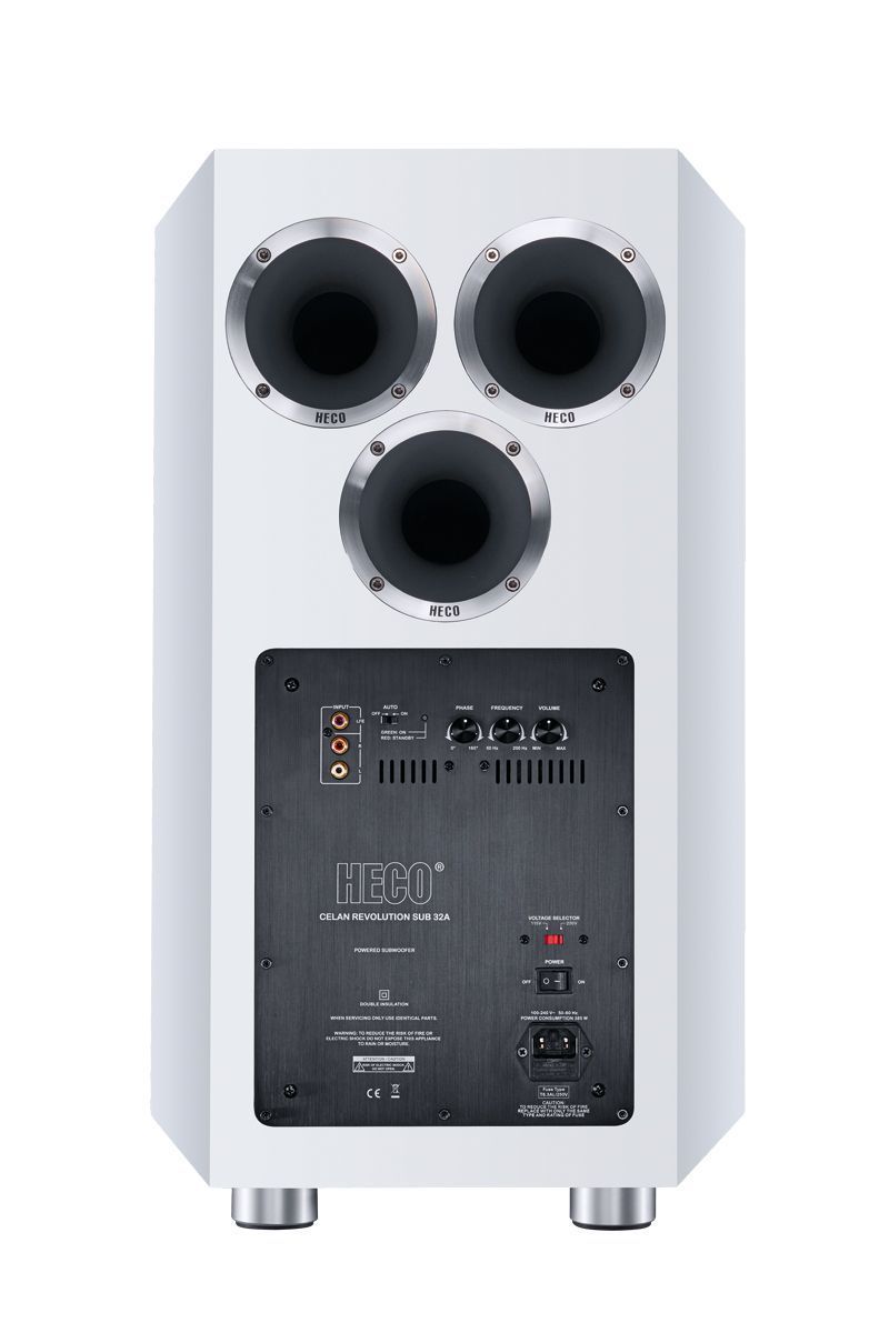 Сабвуфер Heco Celan Revolution Sub 32 A White Satin