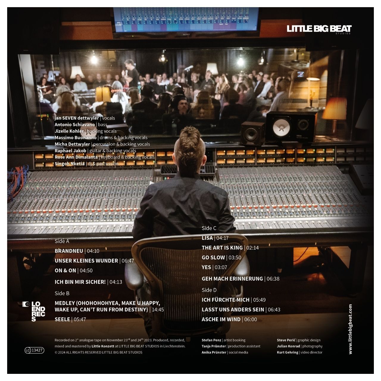 Мастер-лента Studio Live Session - Jan Seven Dettwyler