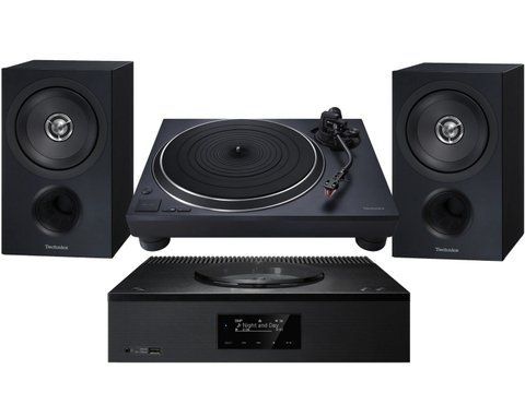 Комплект "все в одному" Technics SL-1500C + SA-C600 + SB-C600 Black