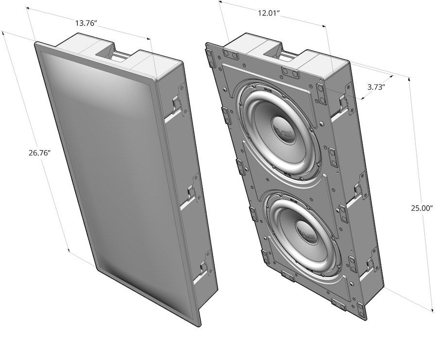 Комплект SVS 3000 IN-WALL SINGLE SUBWOOFER SYSTEM