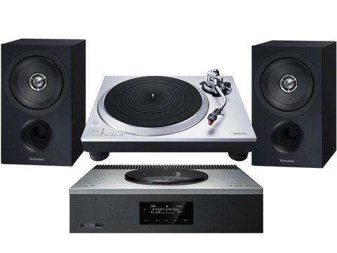 Комплект "все в одному" Technics SL-1500C + SA-C600 + SB-C600 Silver