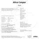 Майстер-стрічка Road - Alice Cooper