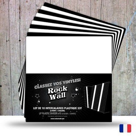 Конверты Rock On Wall 10 X Plastic Vinyl Divider Includes (5 Black + 5 White)