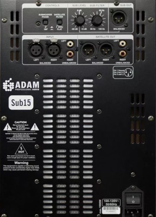 Студийный сабвуфер ADAM Audio Sub15