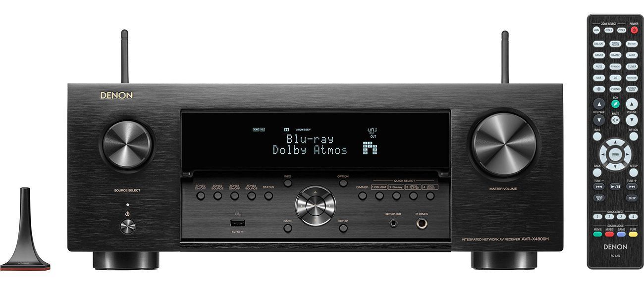 Домашній кінотеатр Denon AVC-X4800H + Polk Audio Reserve R500 + R700 + R300 Black