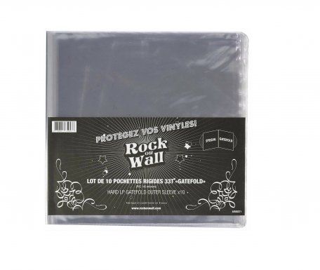 Конверты Rock On Wall 10 X Pvc 12 Inch Gatefold Outer Sleeves - 140 Micron