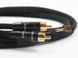 Фонокабель Melodika Purple Black Edition MDPHD15 2xRCA-2xRCA Phono cable with grounding cable 1,5m