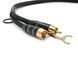 Фонокабель Melodika Purple Black Edition MDPHD15 2xRCA-2xRCA Phono cable with grounding cable 1,5m