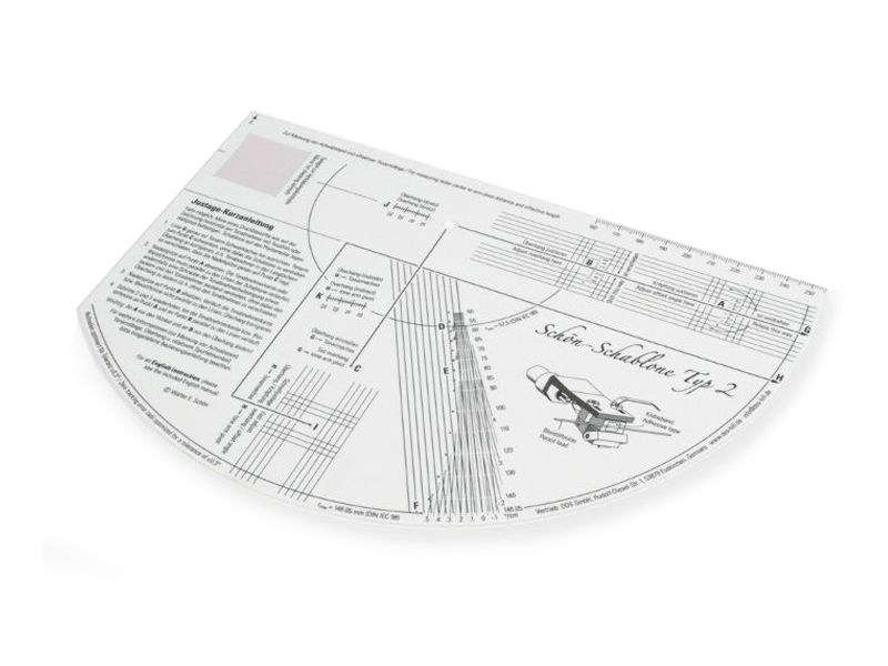 Шаблон для налаштування програвача Tonar Professional Cartridge Install Protractor, art. 3583