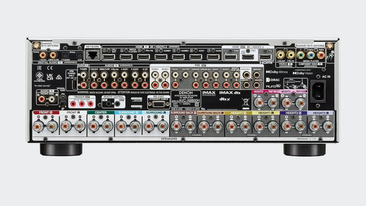 AV Ресивер Denon AVC-X6800H Silver