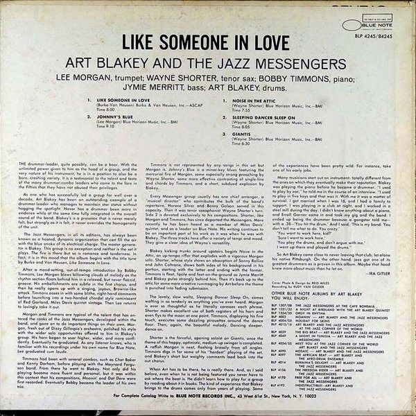 Вінілова платівка Art Blakey & The Jazz Messengers - Like Someone In Love ((Blue Note Classic Vinyl Series)