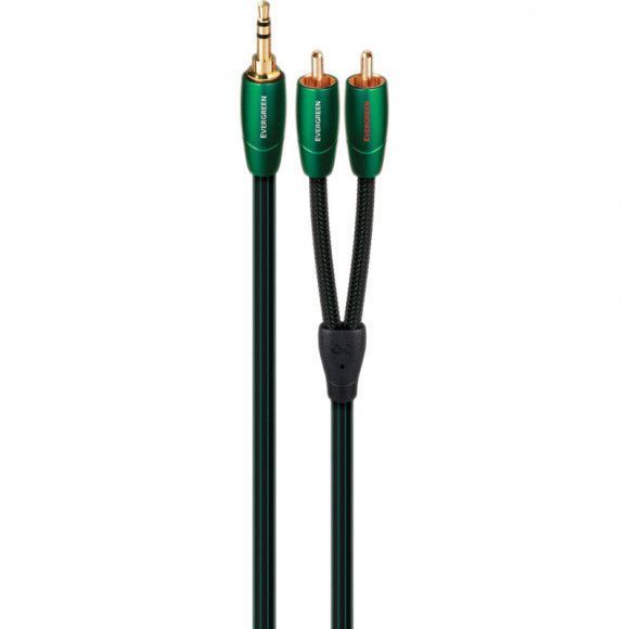 Міжблочний кабель AUDIOQUEST EVERGREEN 3.5mm > RCA 2м.