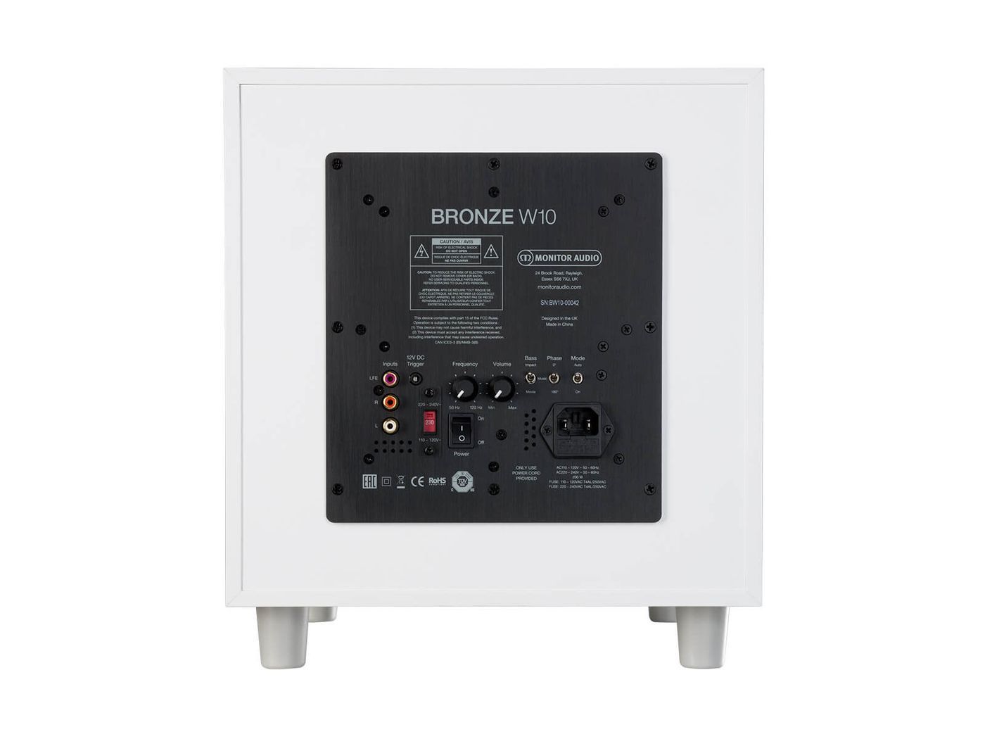Сабвуфер MONITOR AUDIO Bronze W10 White (6G)