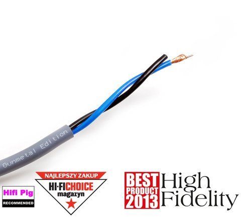 Акустичний кабель Melodika Gunmetal Edition MDC2400G OFC 4N 2x4mm2 Speaker cable with BassCore line