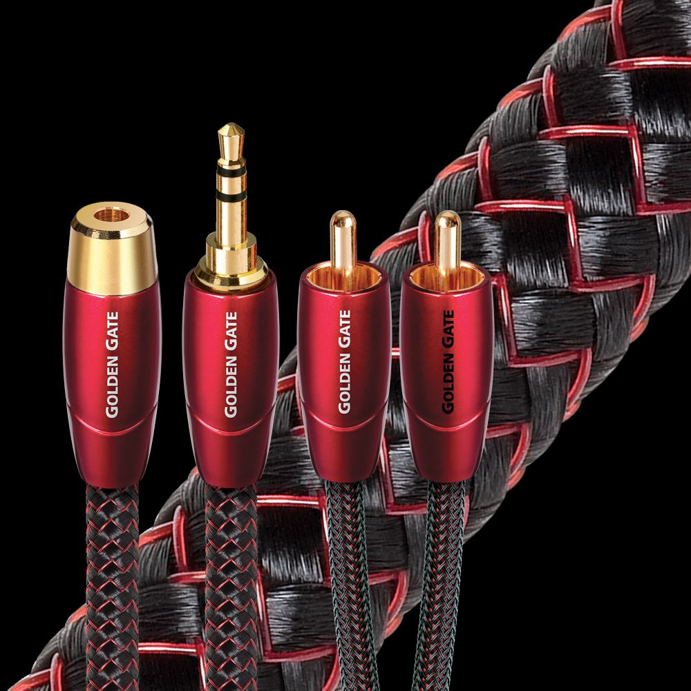 Міжблочний кабель AUDIOQUEST GOLDEN GATE 3.5mm > RCA 2м.