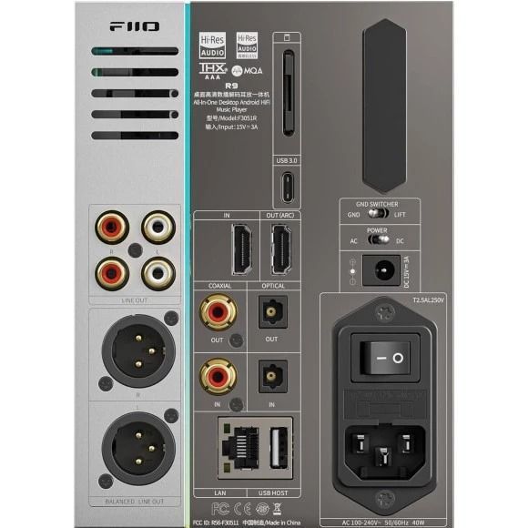 Настільний Hi-Fi-плеєр FiiO R9 Silver