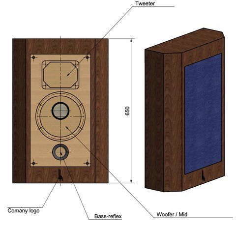 Настенная акустика Blumenhofer On Wall 20 Walnut