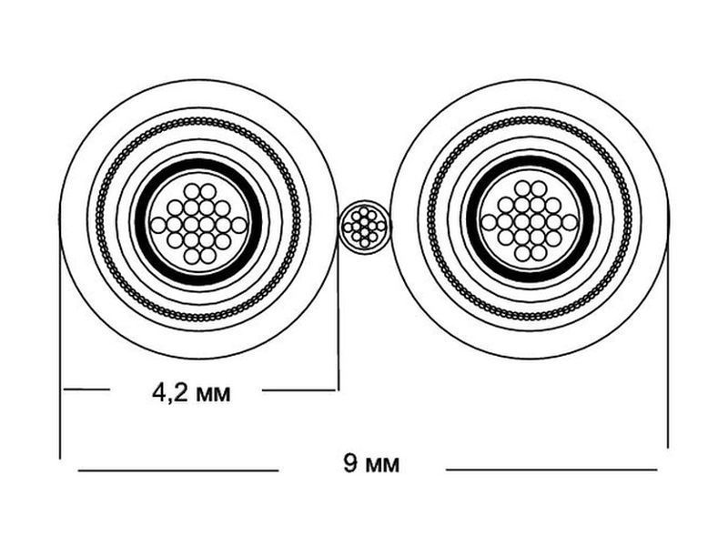 Фонокабель Van den Hul THAMES HYBRID RCA-RCA 1,0 meter
