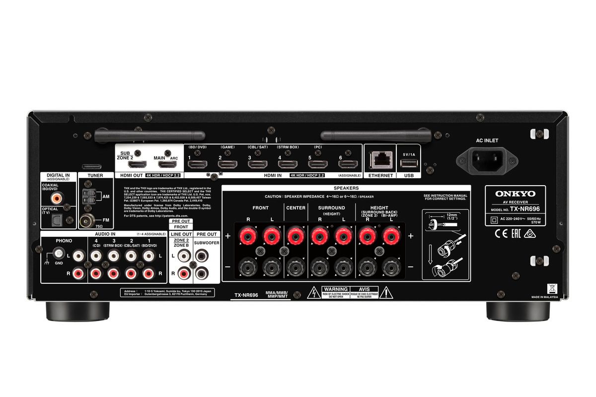 AV Ресивер Onkyo TX-NR696 Black