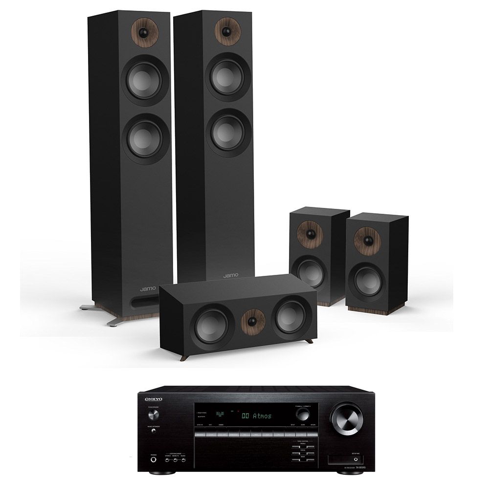 Домашній кінотеатр Onkyo TX-SR393 Black + Jamo S 807 HCS