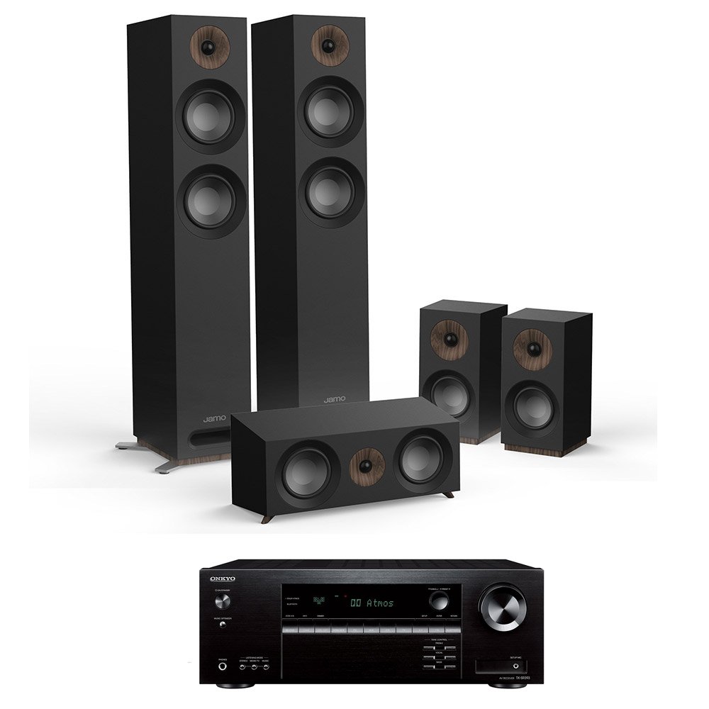 Домашний кинотеатр Onkyo TX-SR393 Black + Jamo S 807 HCS