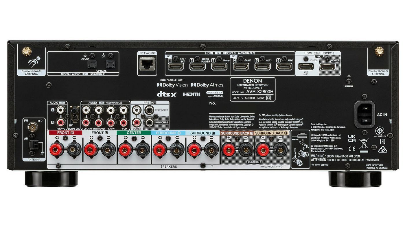 AV Ресівер Denon AVR-X2800H Black