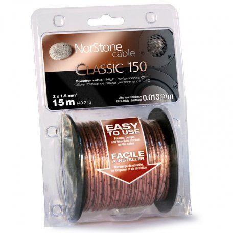Акустичний кабель Norstone CL150 2x1.5mm&sup2; translucent 15m