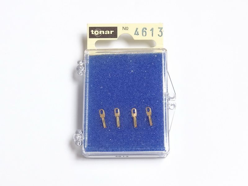 Коннекторы для соединения фоно кабеля с картриджем Tonar Gold Plate Terminal PIN Plugs art 4613